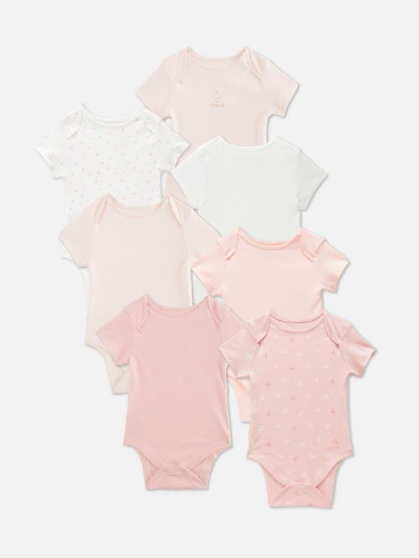 Lot de 7 bodys à manches courtes
