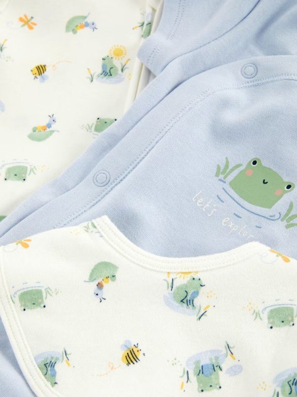 Ensemble nouveau-né 3 pièces à motif grenouille – Image 2